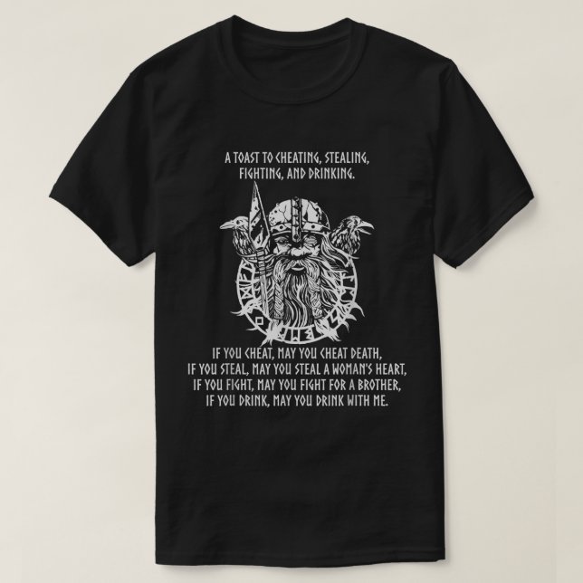 Mediaeval Viking Mythology - Norse God Odin- Nordi T-Shirt (Design Front)