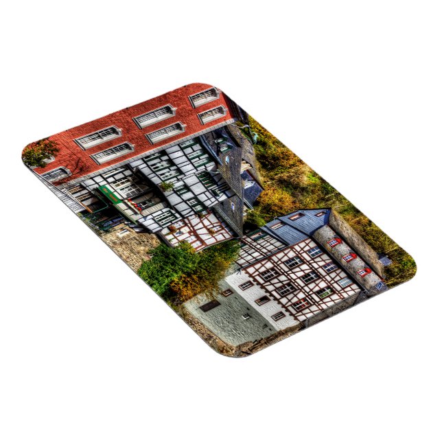 Mediaeval Village Monschau in Germany Magnet (Right Side)