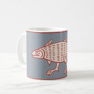 Mediaeval Walking Fish Coffee Mug