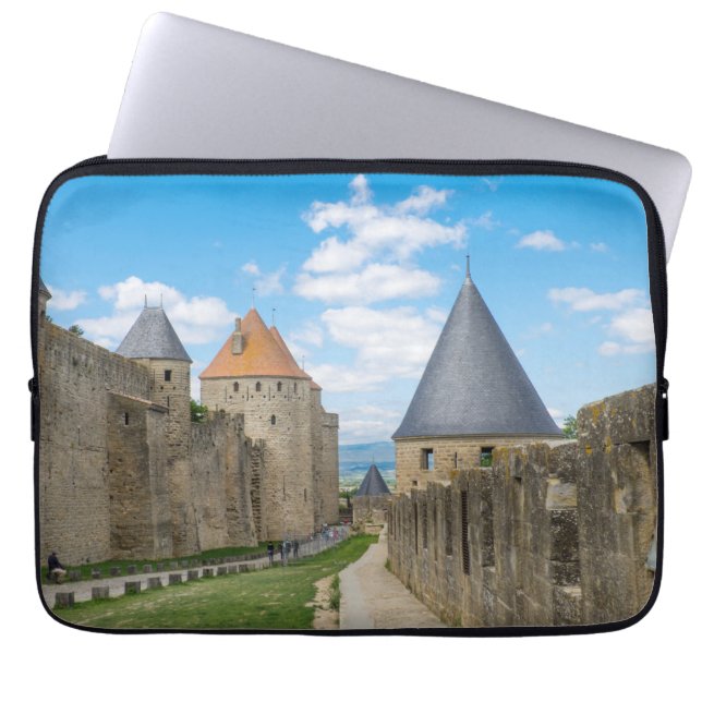 Mediaeval Walls of Carcassonne Laptop Sleeve (Front)