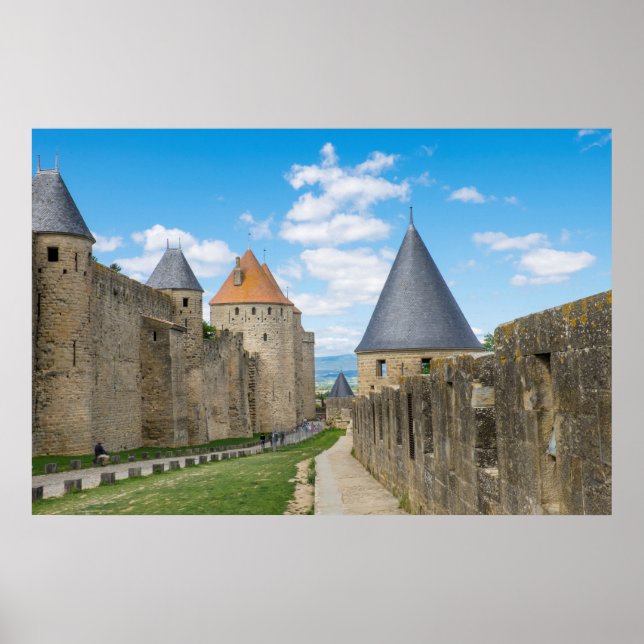 Mediaeval Walls of Carcassonne Poster (Front)