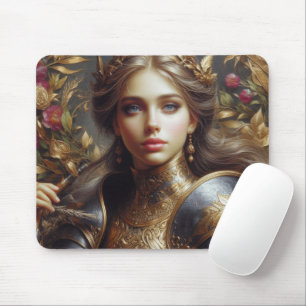 Mediaeval warrior mouse pad