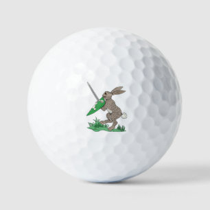 Mediaeval Warrior Rabbit Golf Balls