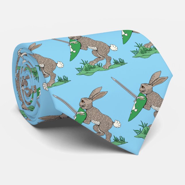 Mediaeval Warrior Rabbit Tie (Rolled)