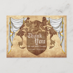 Mediaeval Wedding Thank You Card
