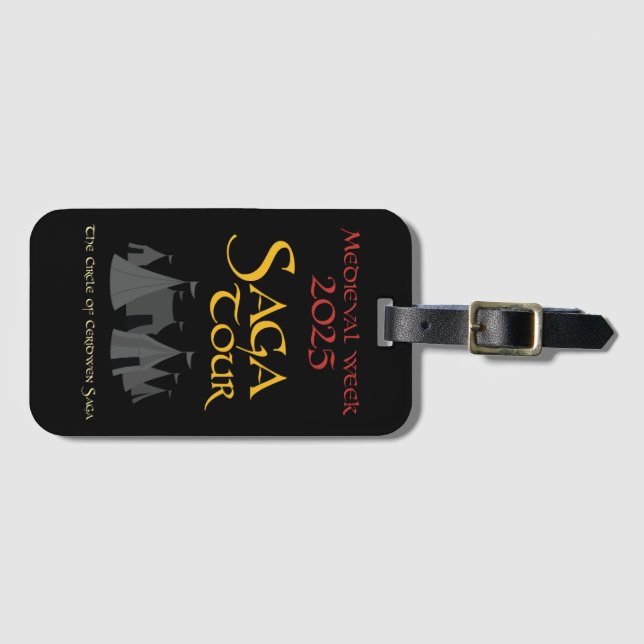 Mediaeval Week 2025 Souvenir Luggage Tag (Front Horizontal)