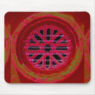 mediaeval window mandala mousepad