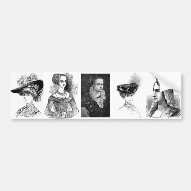 Mediaeval Woman Bumper Sticker (Front)