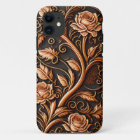 Mediaeval Woodcut Rose Flower