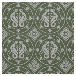 Mediaeval Wyverns Fabric
