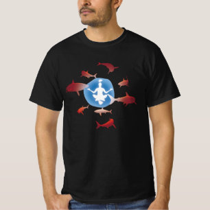 Mediation and Zen Attitude Graphic Design T-Shirt