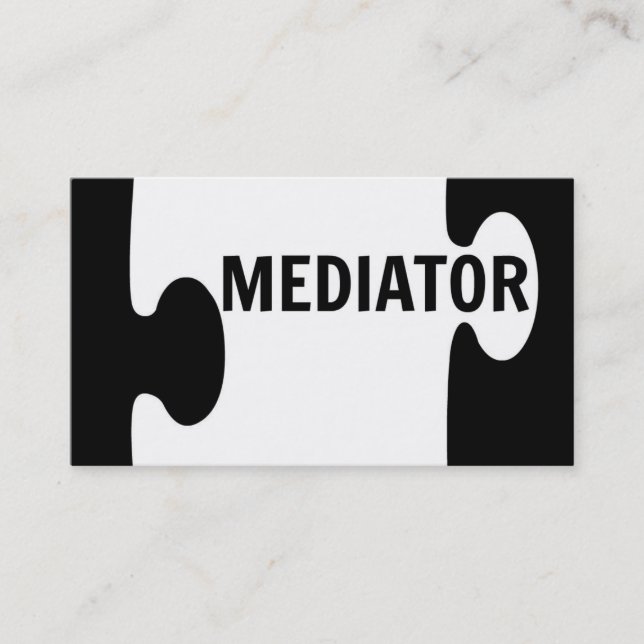 Mediator Puzzle Piece Business Card (Front)