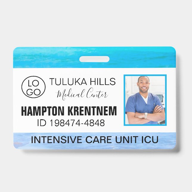 Medica Photo ID Beach Please Badge (Front)