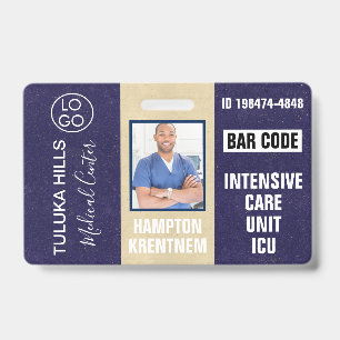Medica Photo ID Dark Blues Badge