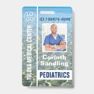 Medica Photo ID Ocean Breeze Badge