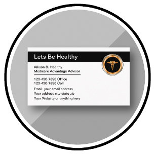 Medical Advisor Healthcare Theme Business Card