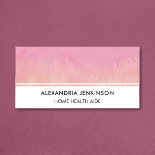Medical Aide Cute Peach Pink Blush Stylish Modern Name Tag