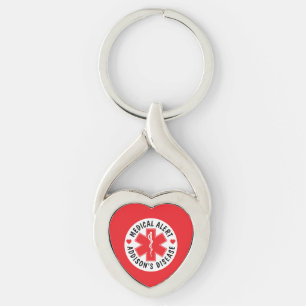 Medical Alert Addison's Disease - Custom Key Ring