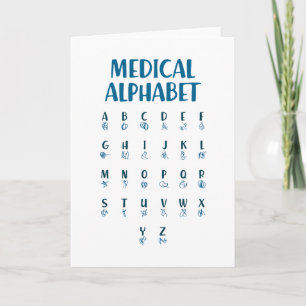 Medical Alphabet Card