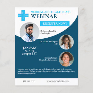 Medical and Health Care Webinar Flyer