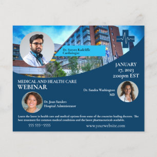 Medical and Health Care Webinar Flyer