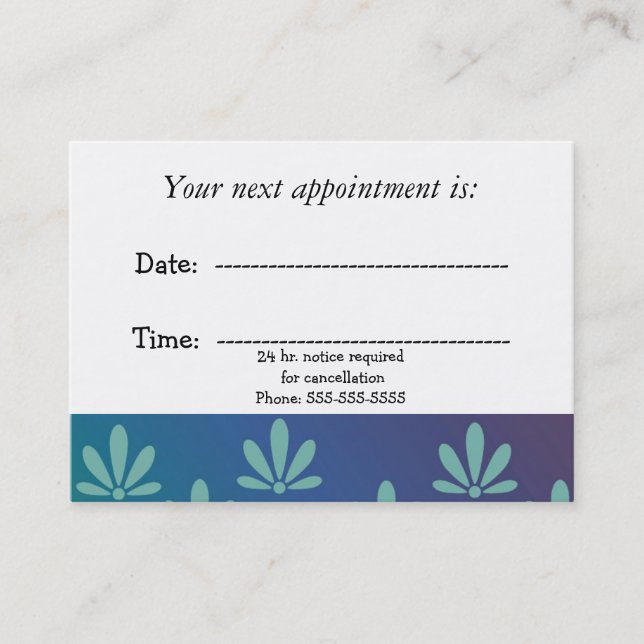 Medical Appointment Modern Floral (Front)