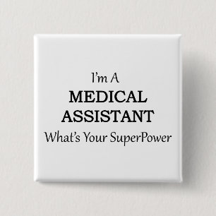 MEDICAL ASSISTANT 15 CM SQUARE BADGE