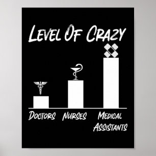 Medical Assistant Cma Level Of Crazy Doctors Poster