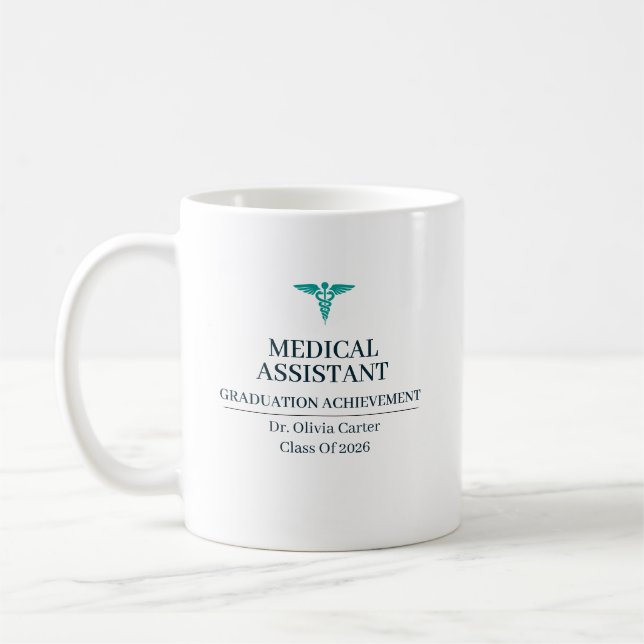 Medical Assistant Custom Name Since Year Coffee Mug (Left)