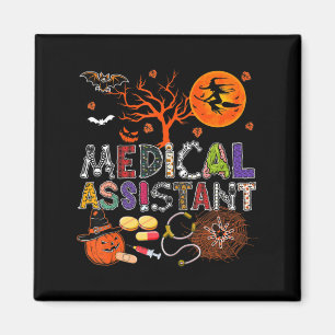 Medical Assistant Halloween Zombie Costume Scary P Magnet