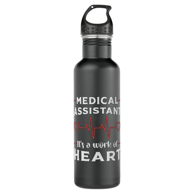 Medical Assistant Heart Doctor Medicine Nurse 710 Ml Water Bottle (Front)