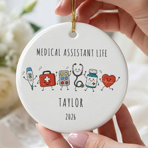 Medical Assistant Life Personalised Ornament