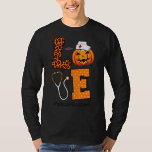 Medical Assistant Love Halloween Nursing Pumpkin S T-Shirt