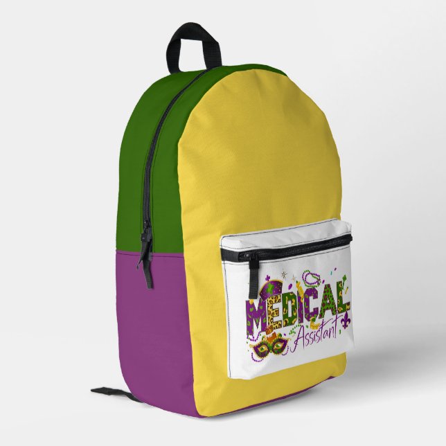 Medical Assistant - Mardi Gras Backpack (Back Corner Left)