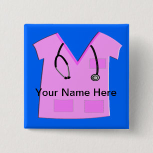Medical Assistant Name Badge Pins Customisable