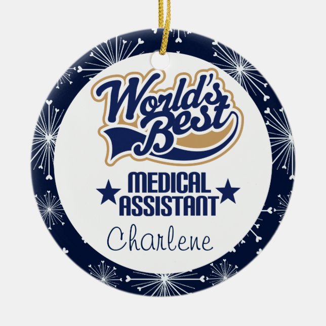 Medical Assistant Personalised Gift Ornament (Front)