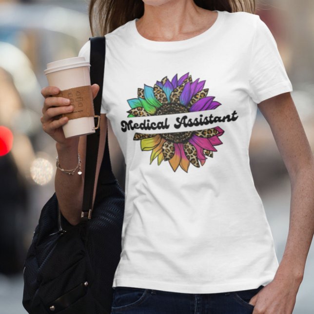 Medical Assistant Profession Rainbow Sunflower  T-Shirt (Medical Assistant Profession Rainbow Sunflower T-Shirt
)