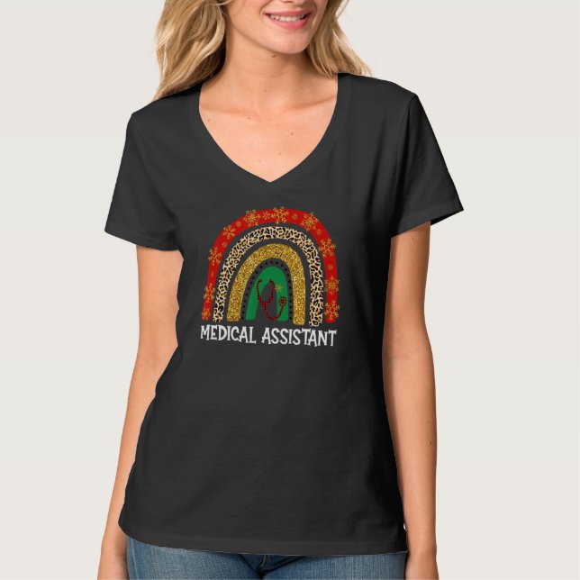 Medical Assistant Rainbow Appreciation Essential W T-Shirt (Front)