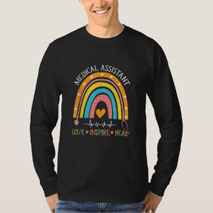 Medical Assistant Rainbow Love Inspire Nursing Nur T-Shirt