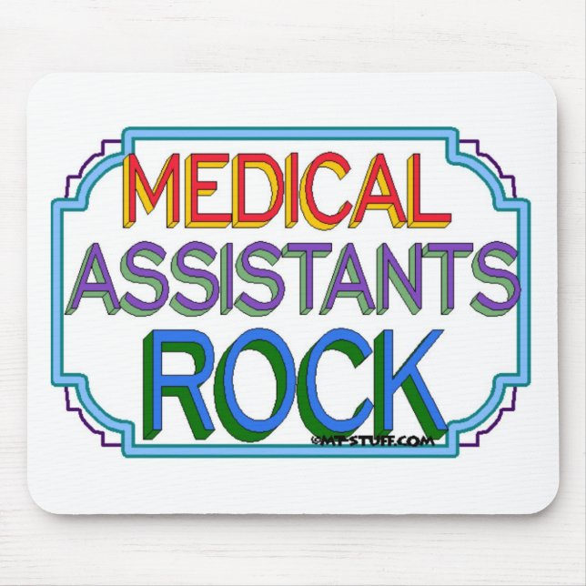 Medical Assistants Rock Mouse Pad (Front)