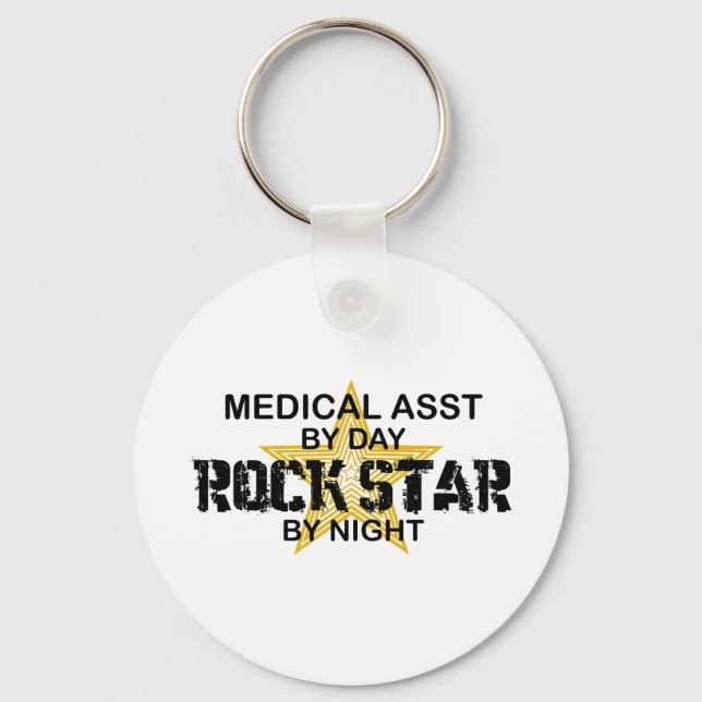 Medical Asst Rock Star Key Ring (Front)