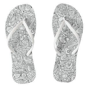Medical B&W Pattern Jandals
