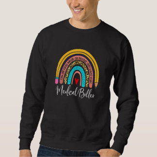 Medical Biller Leopard Rainbow Accounting Back To Sweatshirt