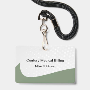 Medical Billing Office Staff Modern Name Badges ID Badge