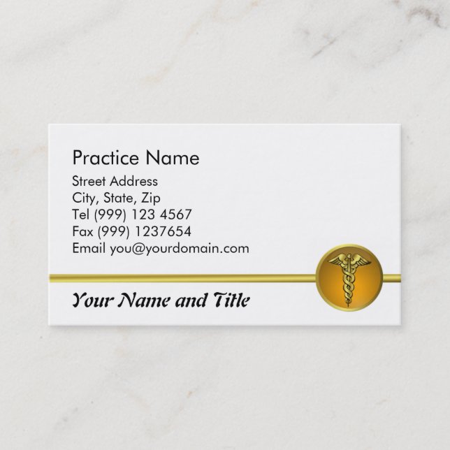 Medical Business Card (Front)