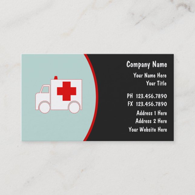 Medical Business Cards (Front)