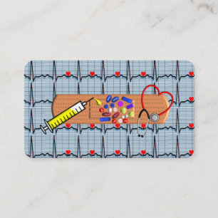 Medical Business Cards EKG Strips