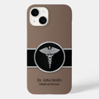 Medical Caduceus Silver Professional