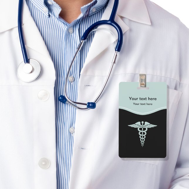 Medical Caduceus Symbol Design ID Badge (Creator Uploaded)