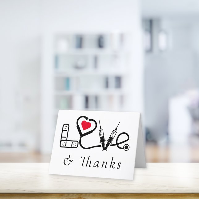 Medical Care Worker Love and Thank You Card (Creator Uploaded)